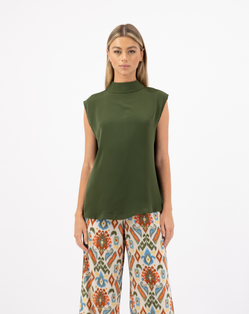 High Neck Inner Blouse – In The Clouds